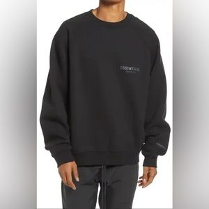 Men's Fear of God Essentials Crewneck (Black)